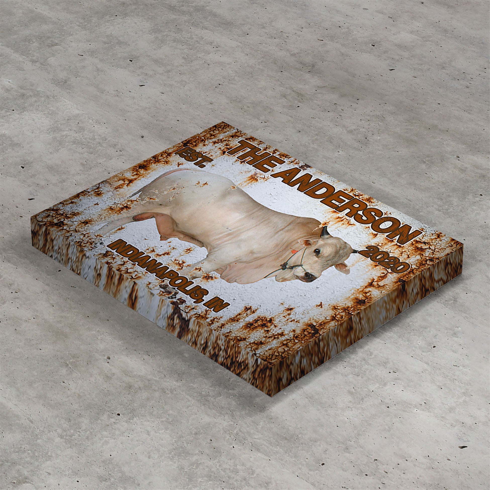 Rusted Cattle Canvas Art