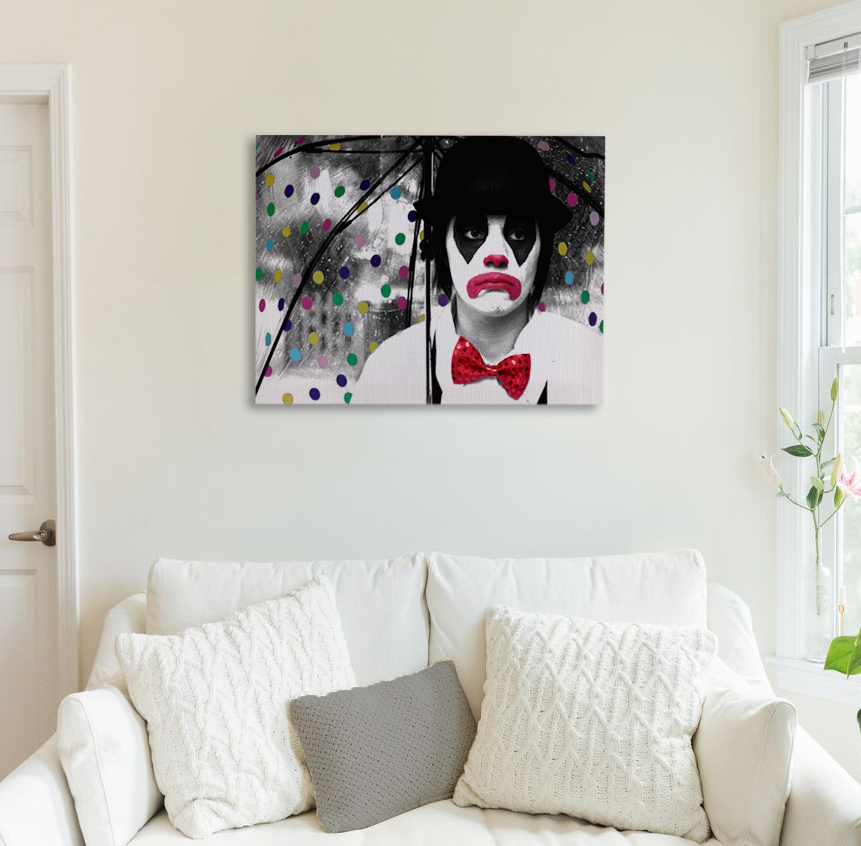 Sad Clown Canvas Print