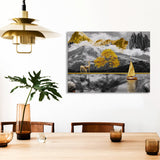 Sailboat in the Peaks Canvas Print