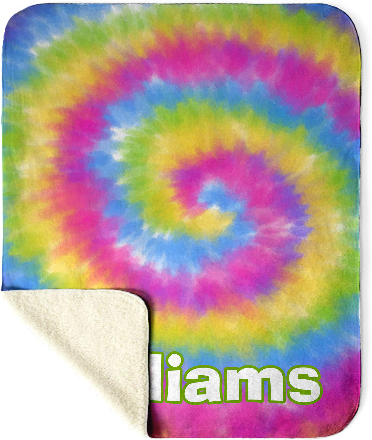 Tie Dye Sherpa Blanket