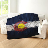 Colorado Flag Design_4 Sherpa Blanket