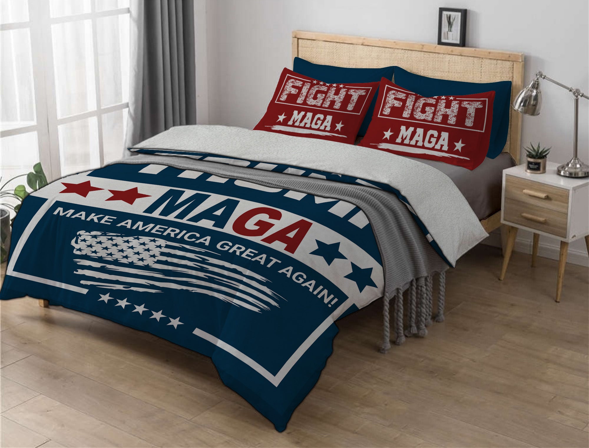 MAGA Design #4 Sherpa Comforter Set