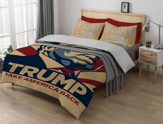 MAGA Design #5 Sherpa Comforter Set