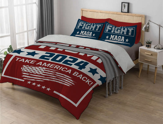 Take America Back Sherpa Comforter Set