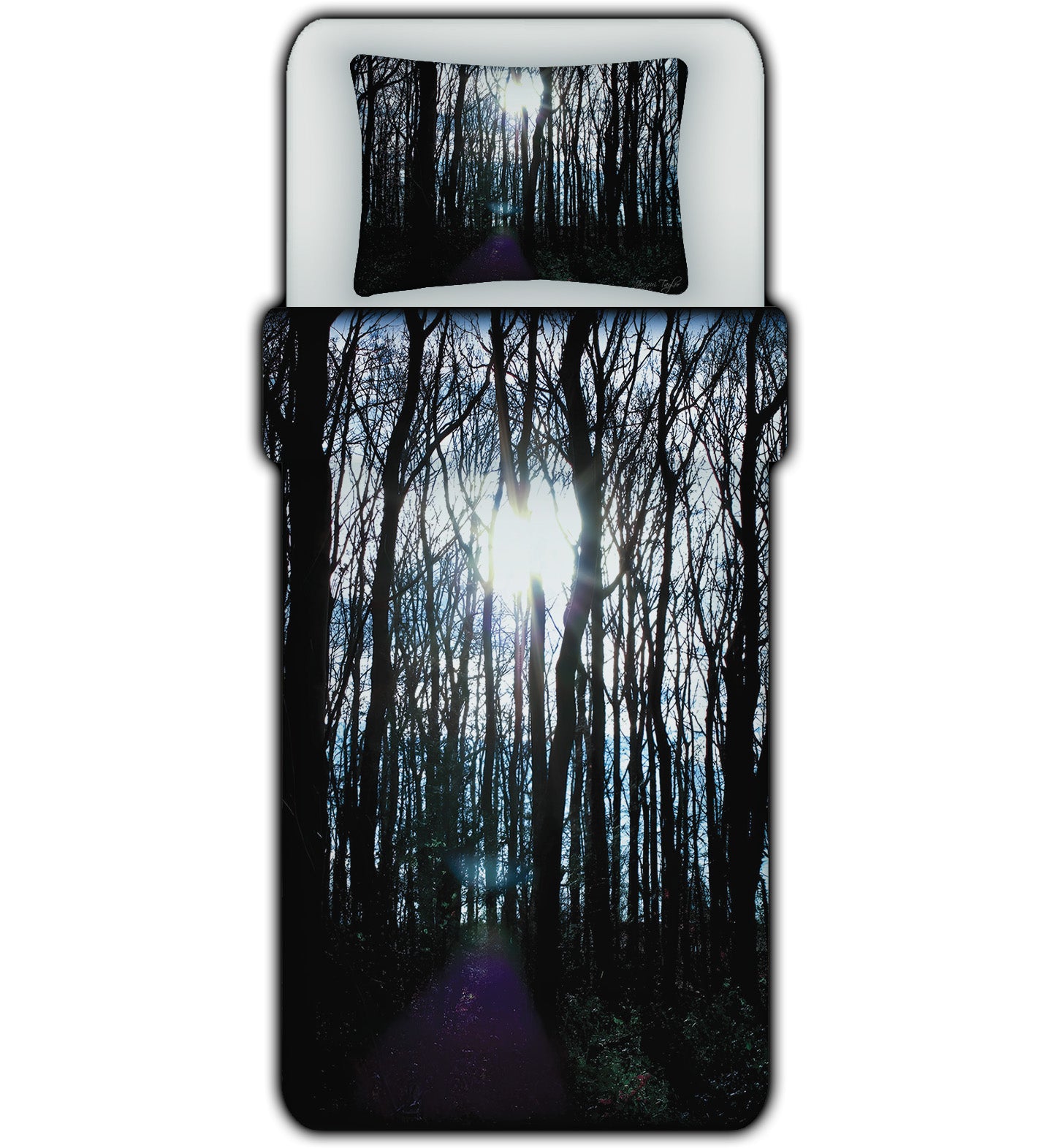 Silhouette Trees Duvet Cover Set