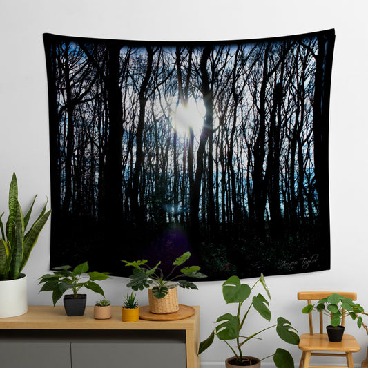 Silhouette Trees Tapestry
