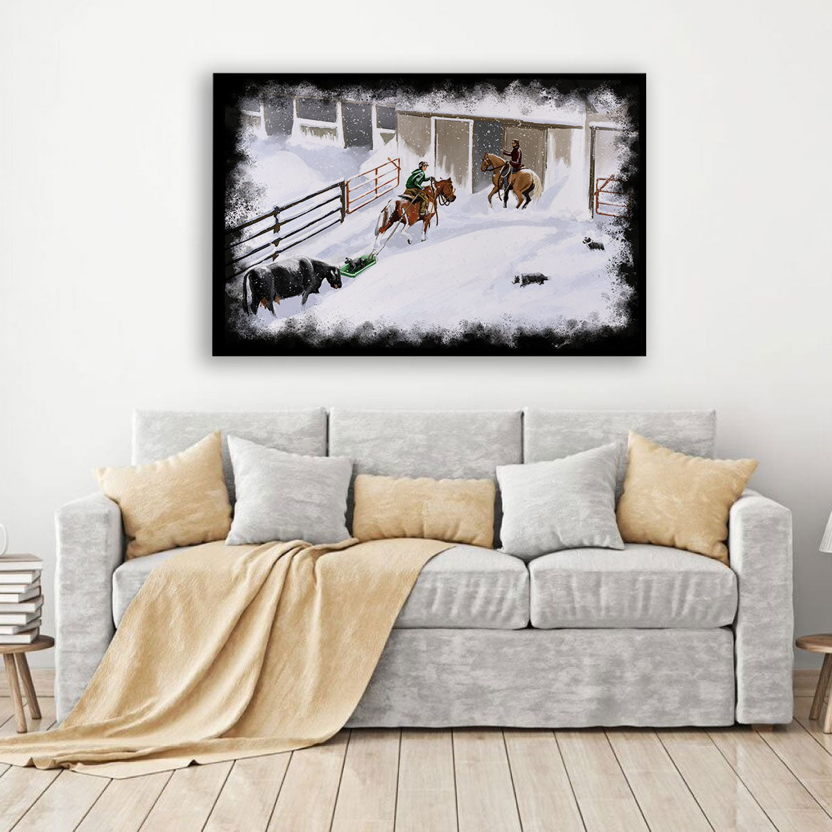 Snow Day Canvas Art