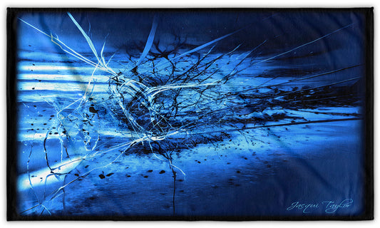 Static flux Beach Towel