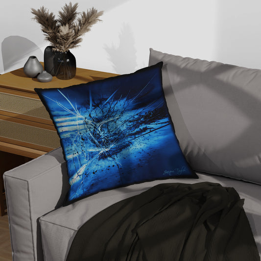 Static flux Throw Pillow