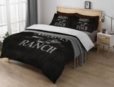 Stone and Silver Duvet Cover Set