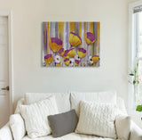 Striped Blossom Canvas Print