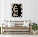 Striped Shadow Canvas Print