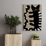 Striped Shadow Canvas Print