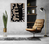 Striped Shadow Canvas Print