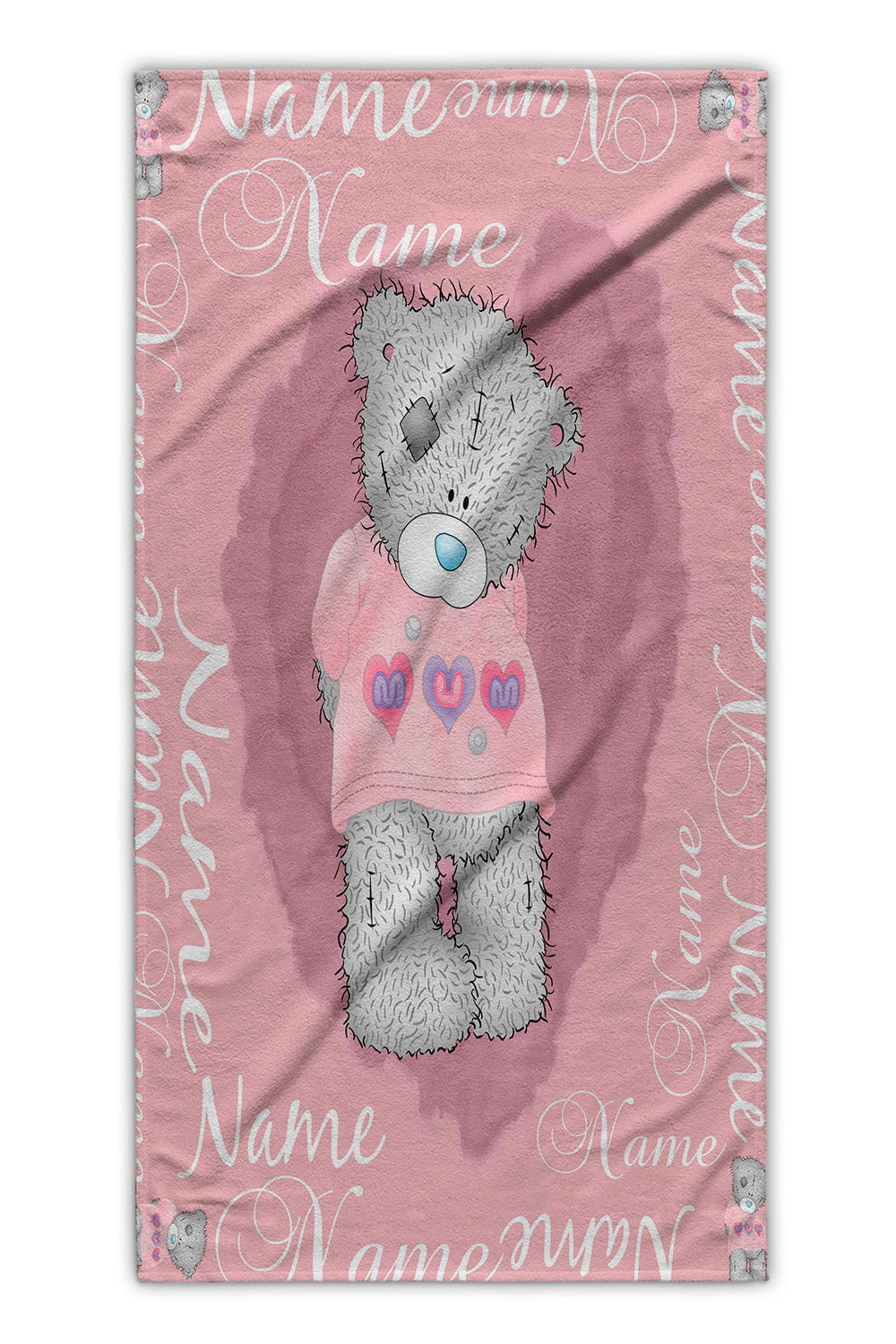 Teddy Bear Girls Beach Towel