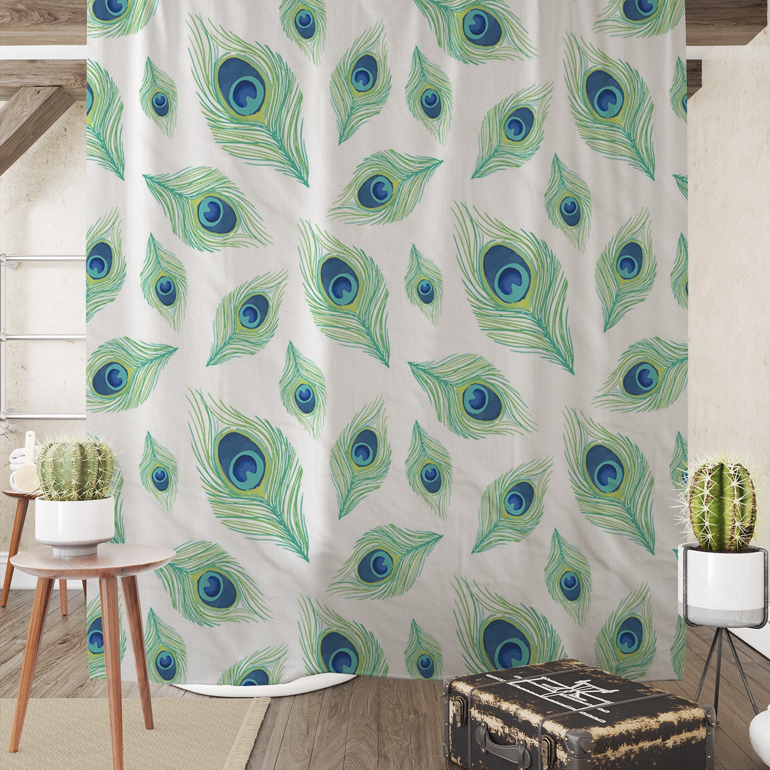 Thanina shower curtain