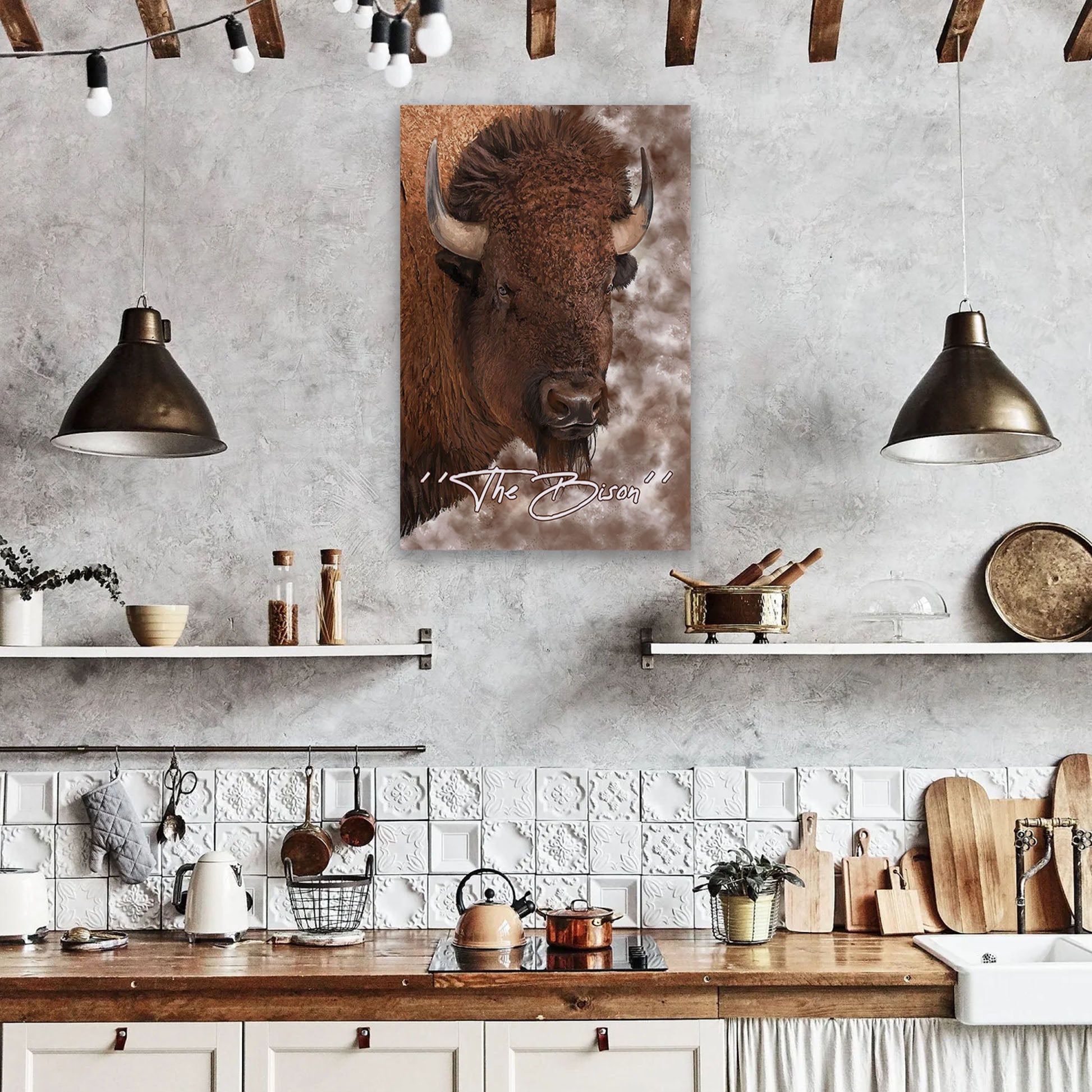 The Bison Canvas Art