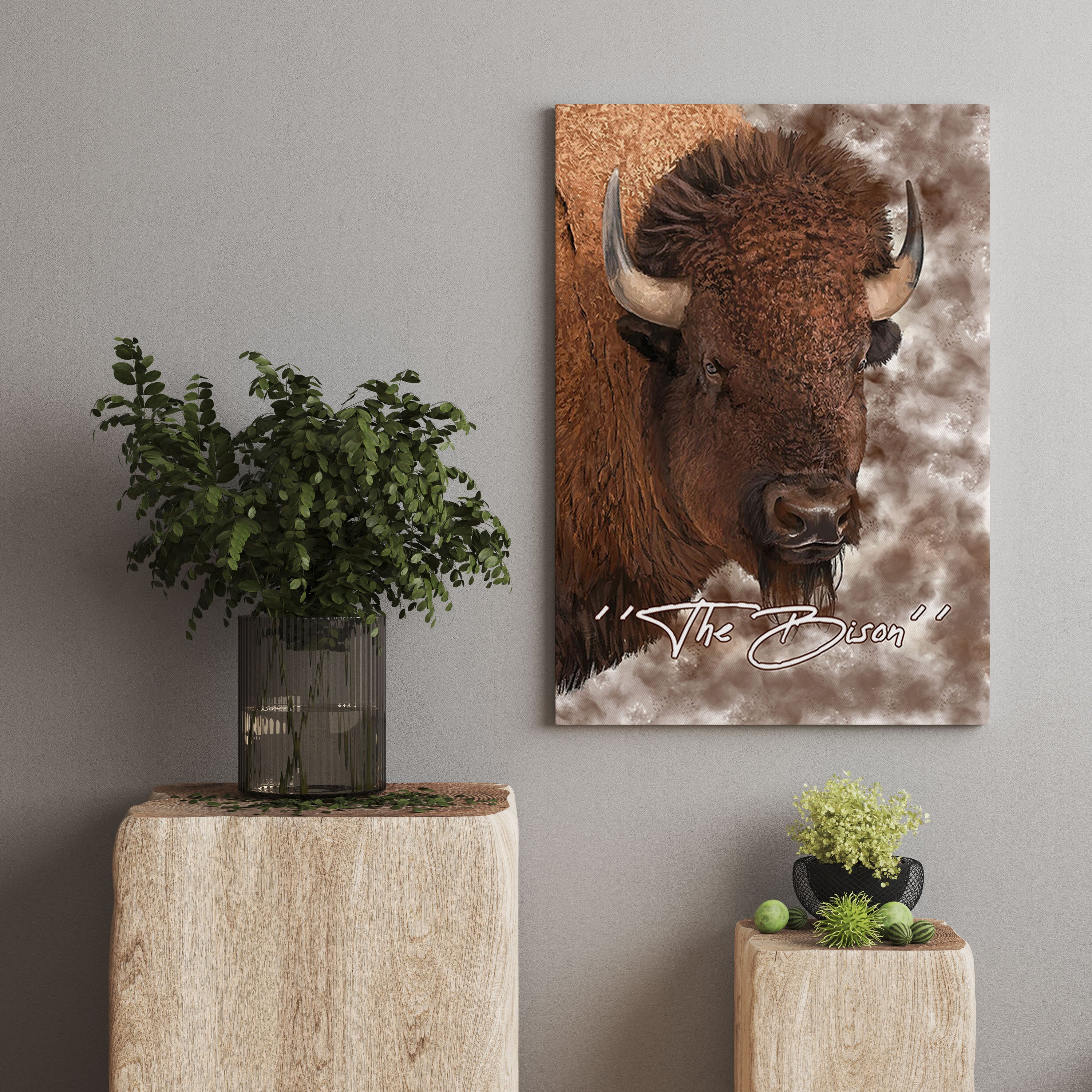 The Bison Canvas Art