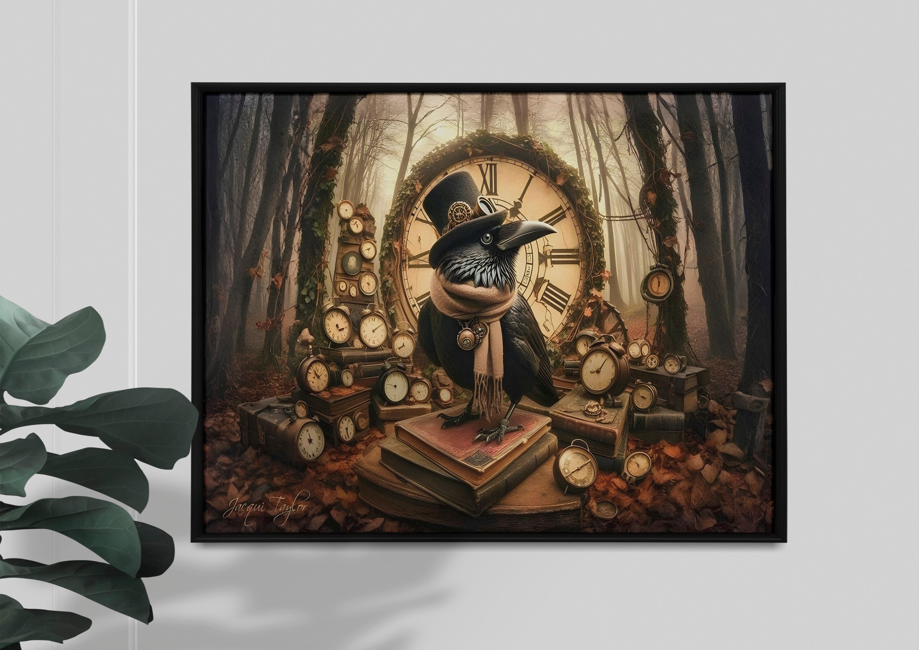 The Time Collector Framed Canvas Prints