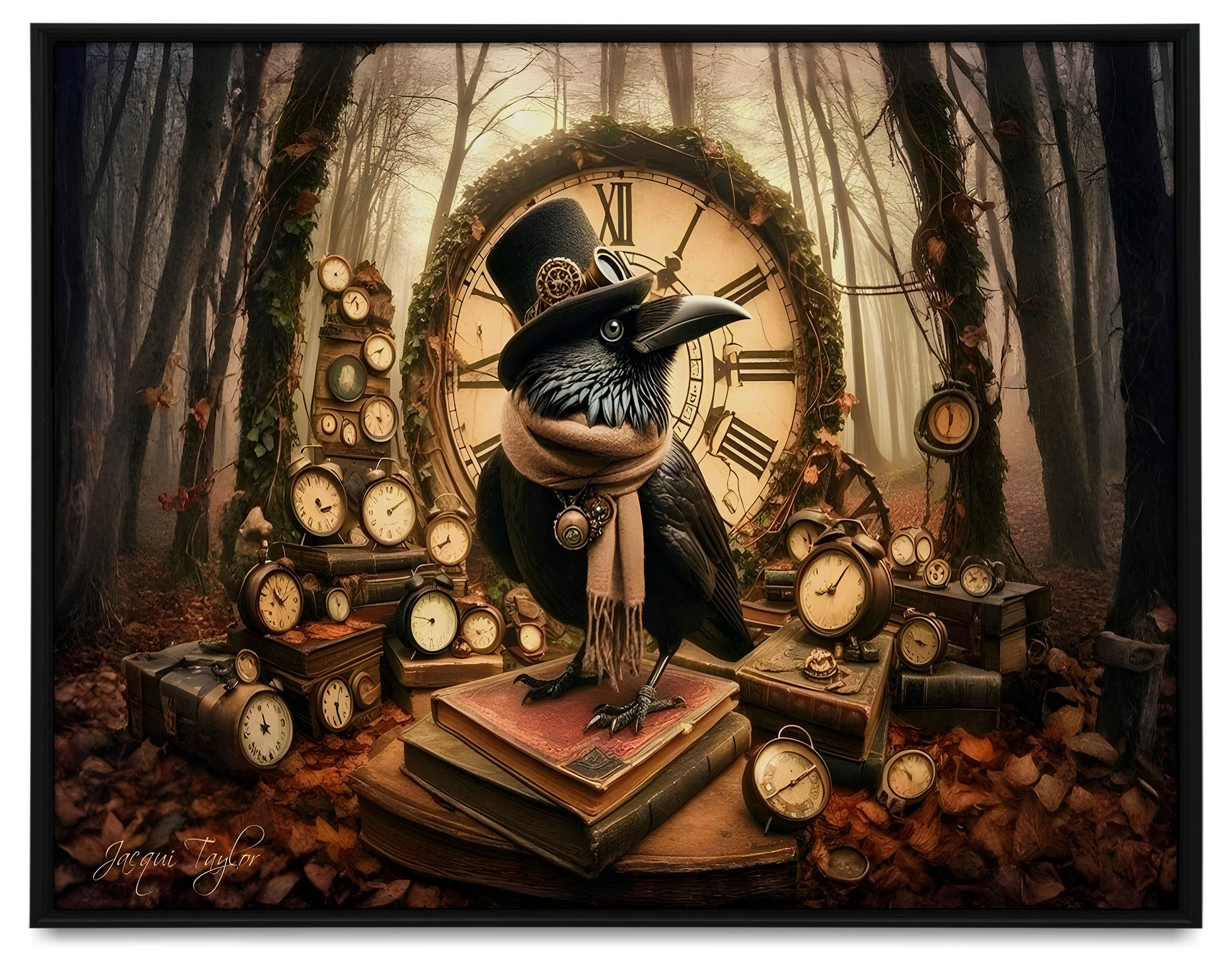 The Time Collector Framed Canvas Prints