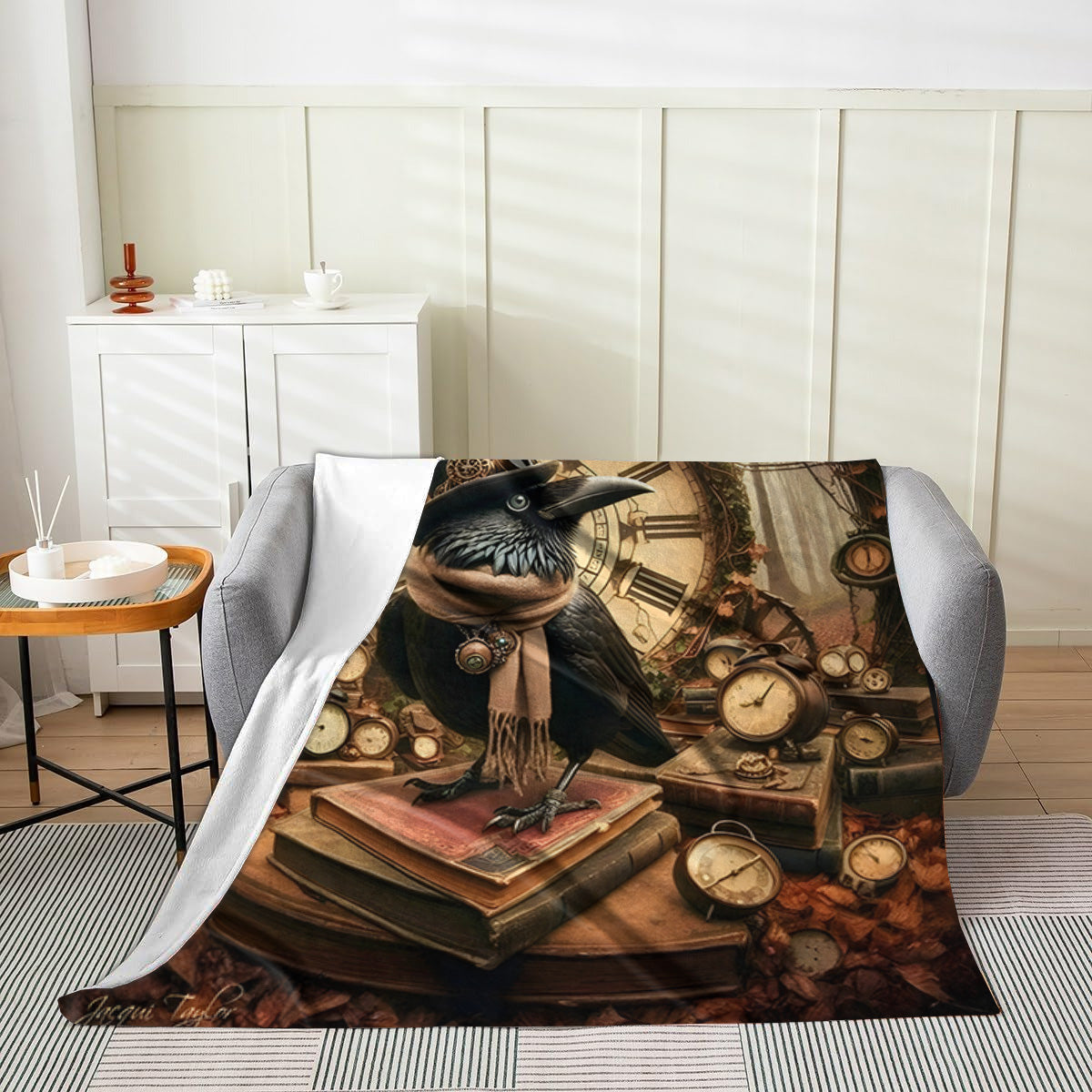 The Time Collector Velveteen Blanket