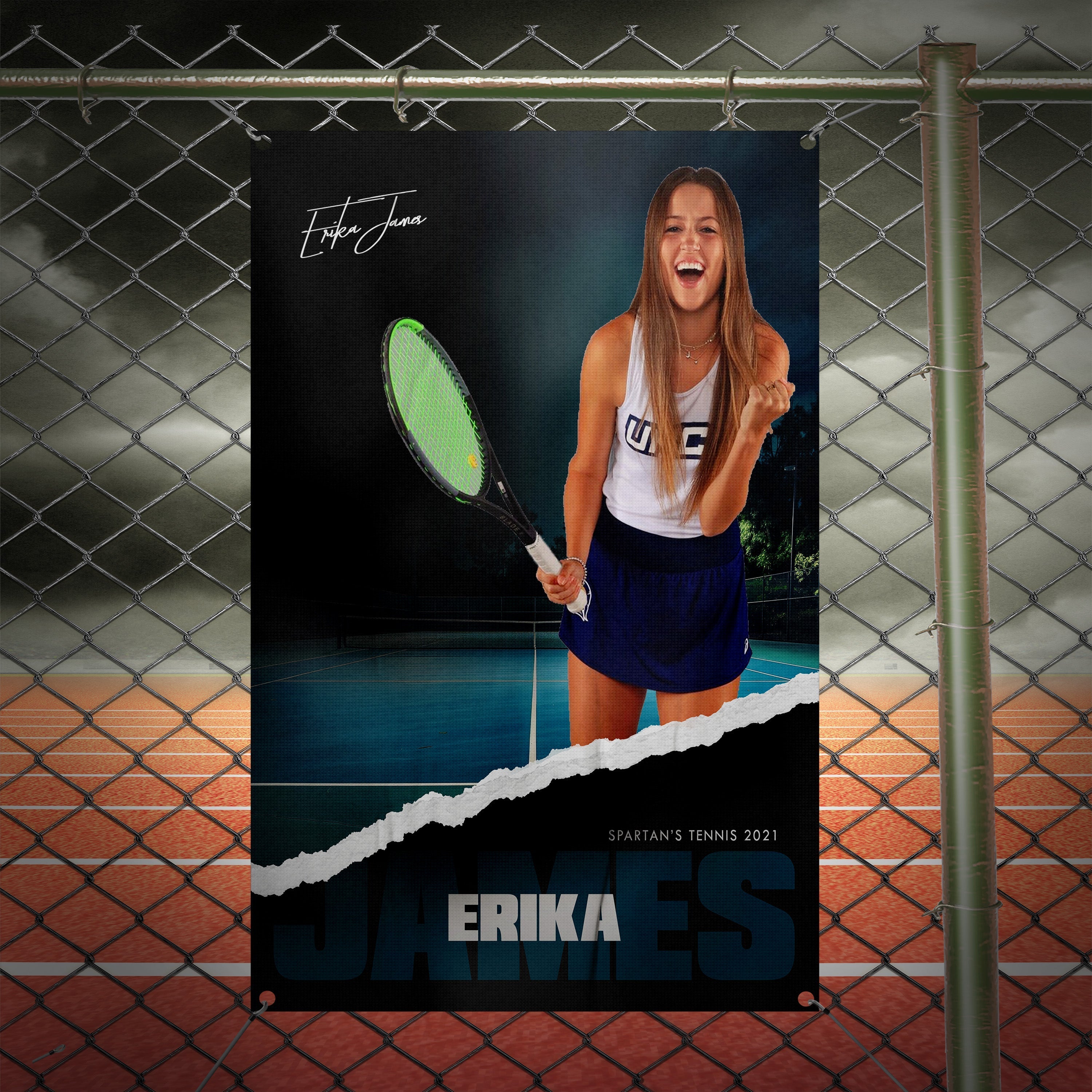 Torn Tennis Banner