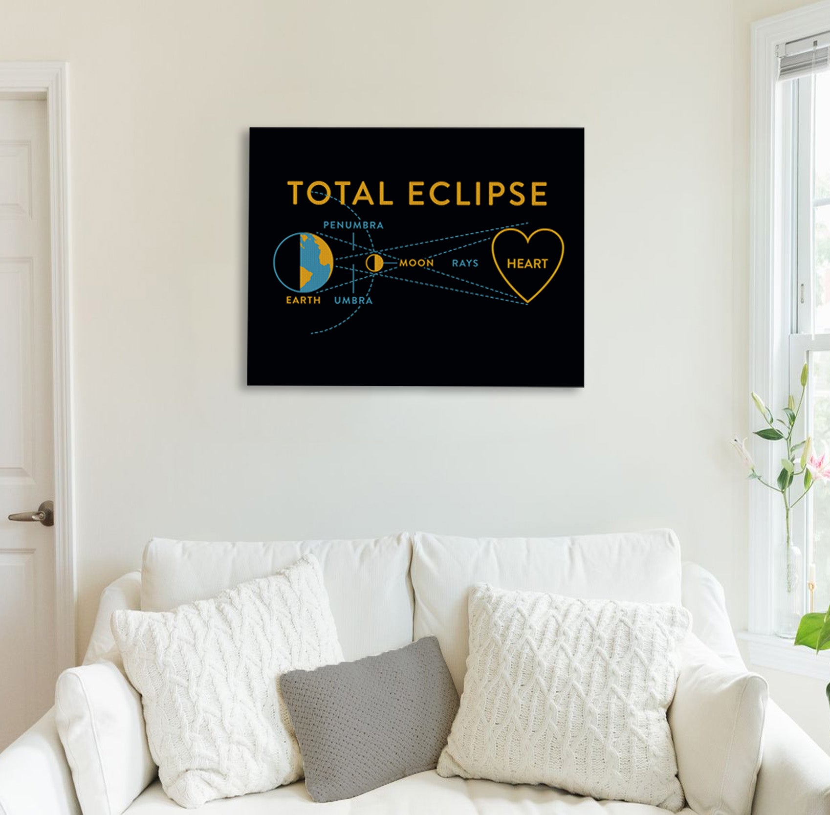 Total Eclipse Canvas Print