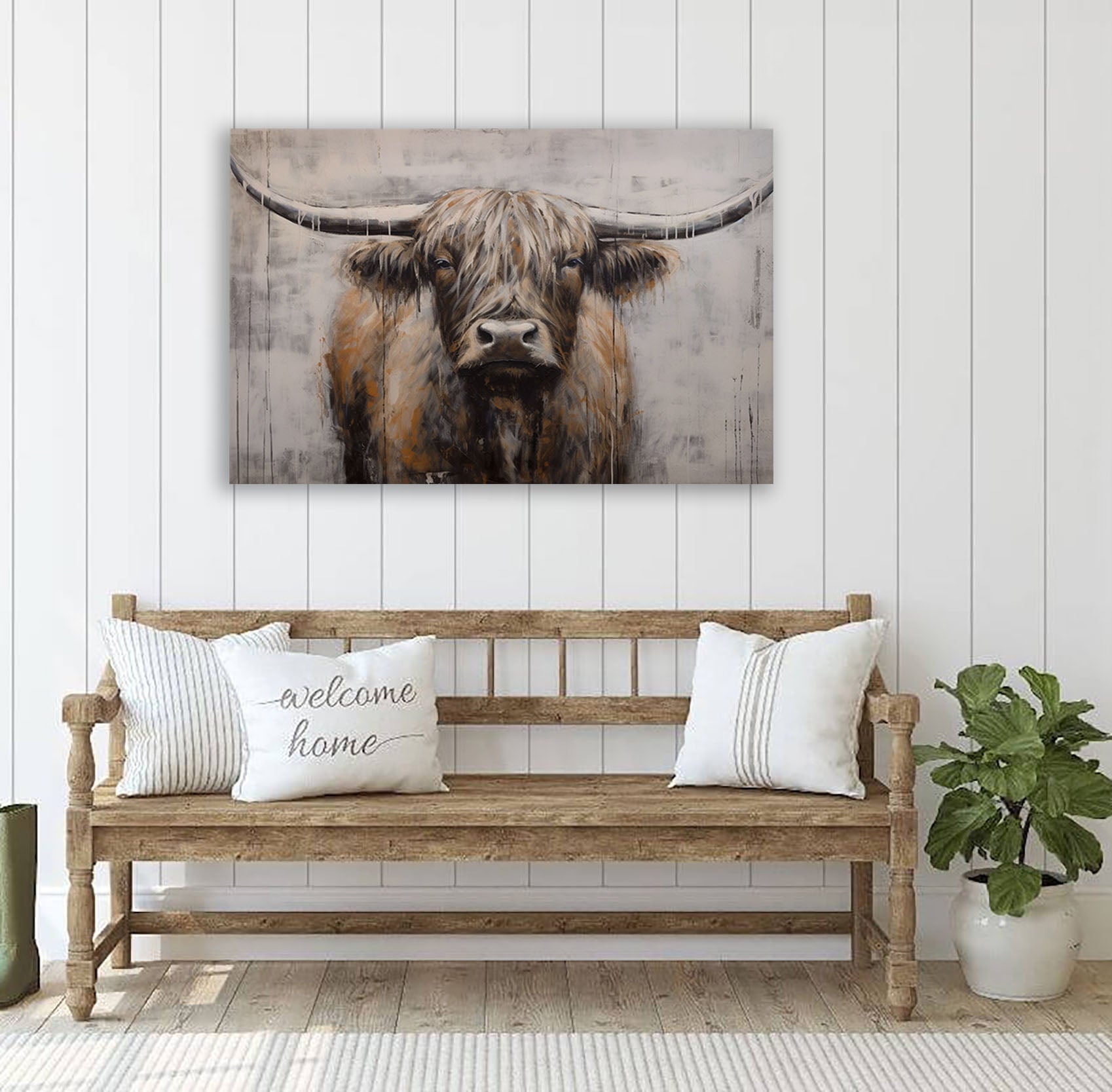 Troy Bull Canvas Art