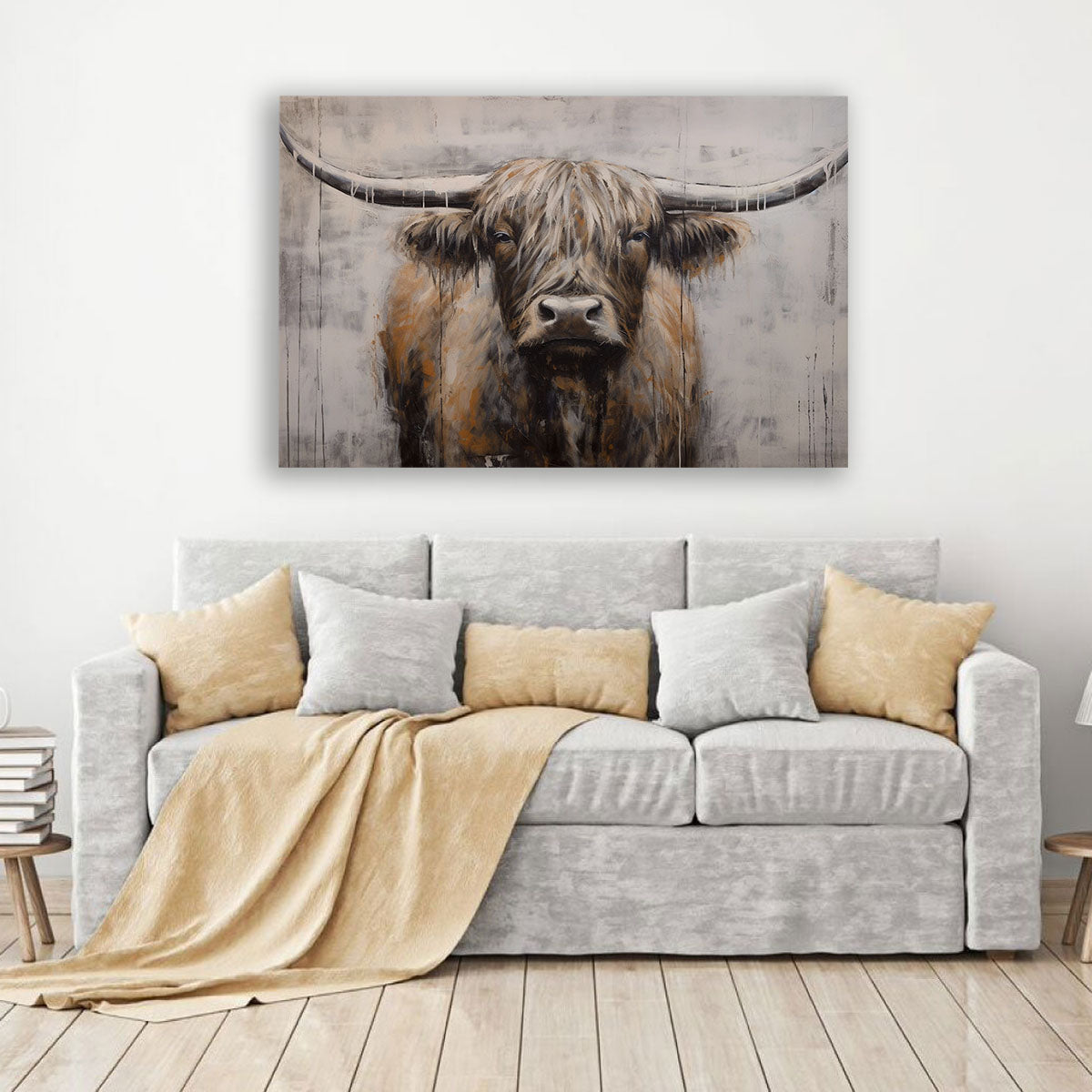 Troy Bull Canvas Art