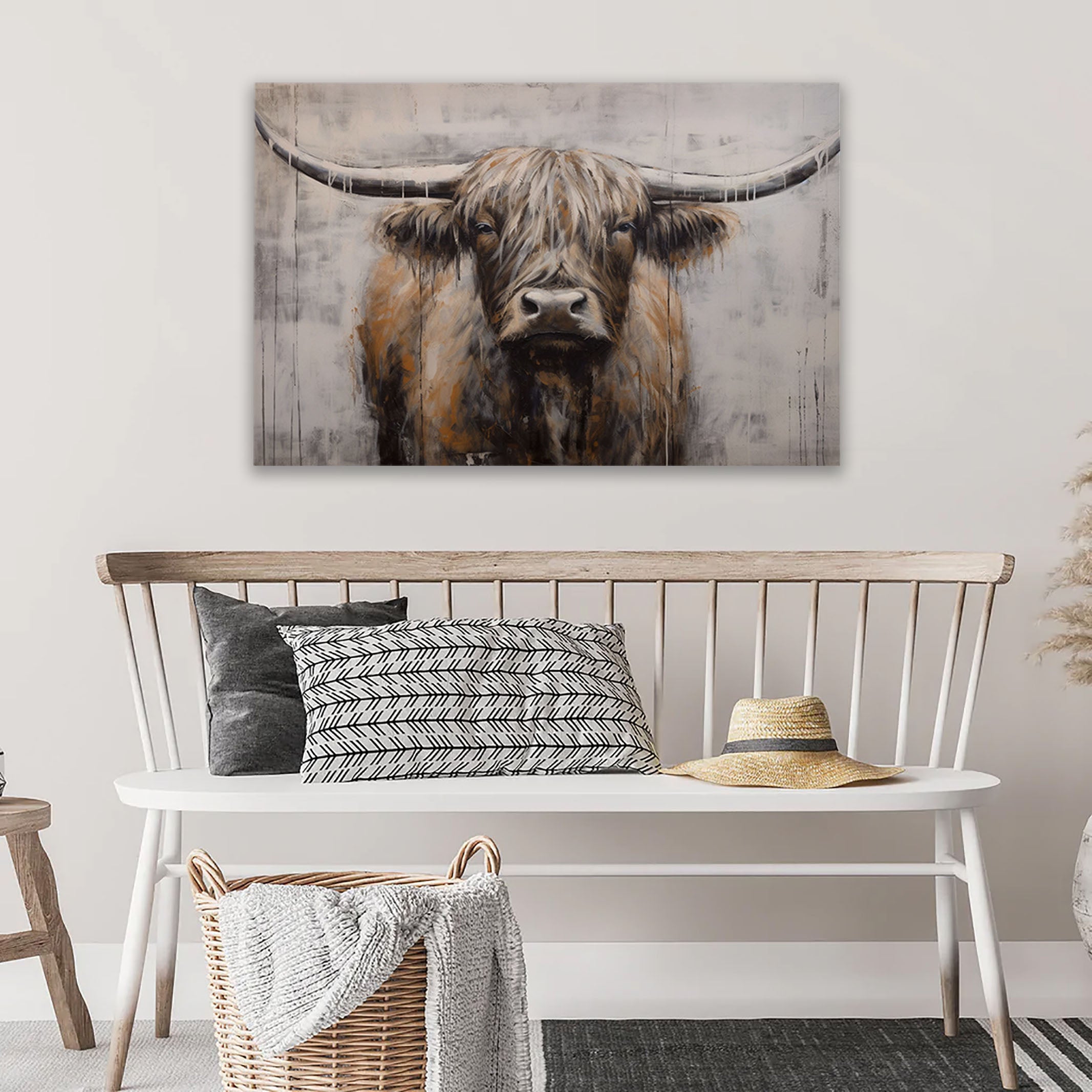 Troy Bull Canvas Art