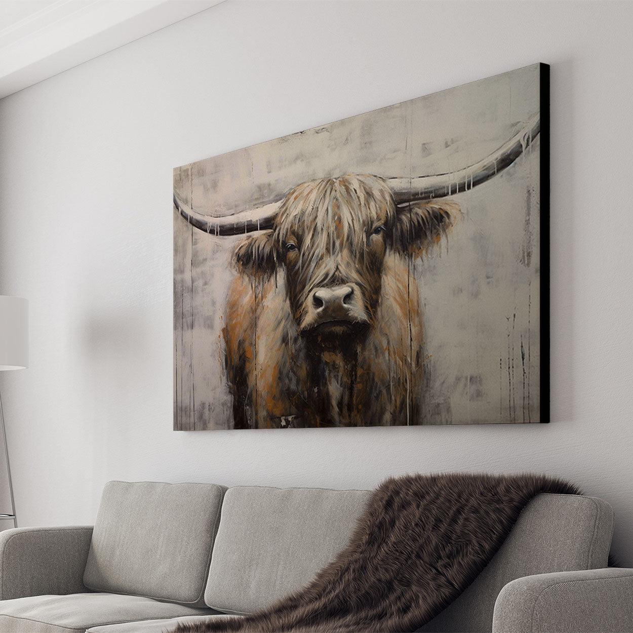 Troy Bull Canvas Art