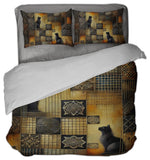 Two Black Cats Duvet Cover Set