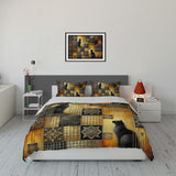 Two Black Cats Duvet Cover Set