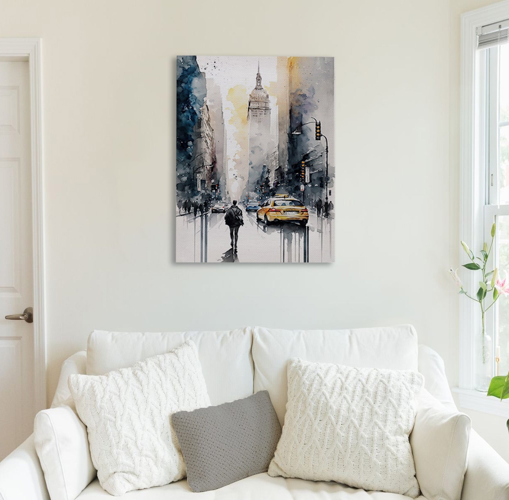 Urban Stroll Canvas Print