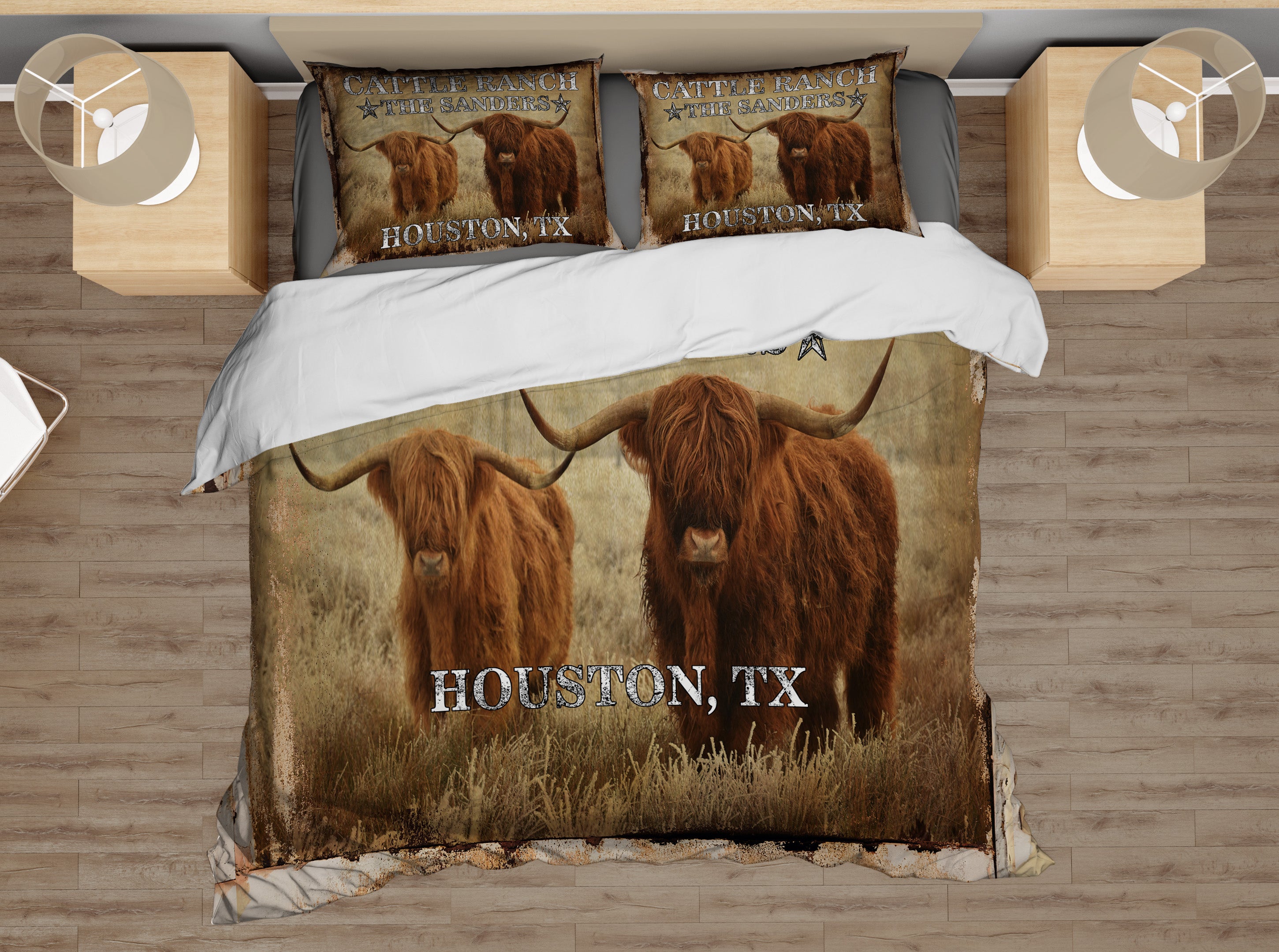 Vinatage Cattle Comforter Set