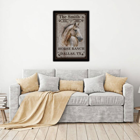 Vintage Ticket Framed Canvas