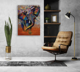 Watercolor Elephant Canvas Print