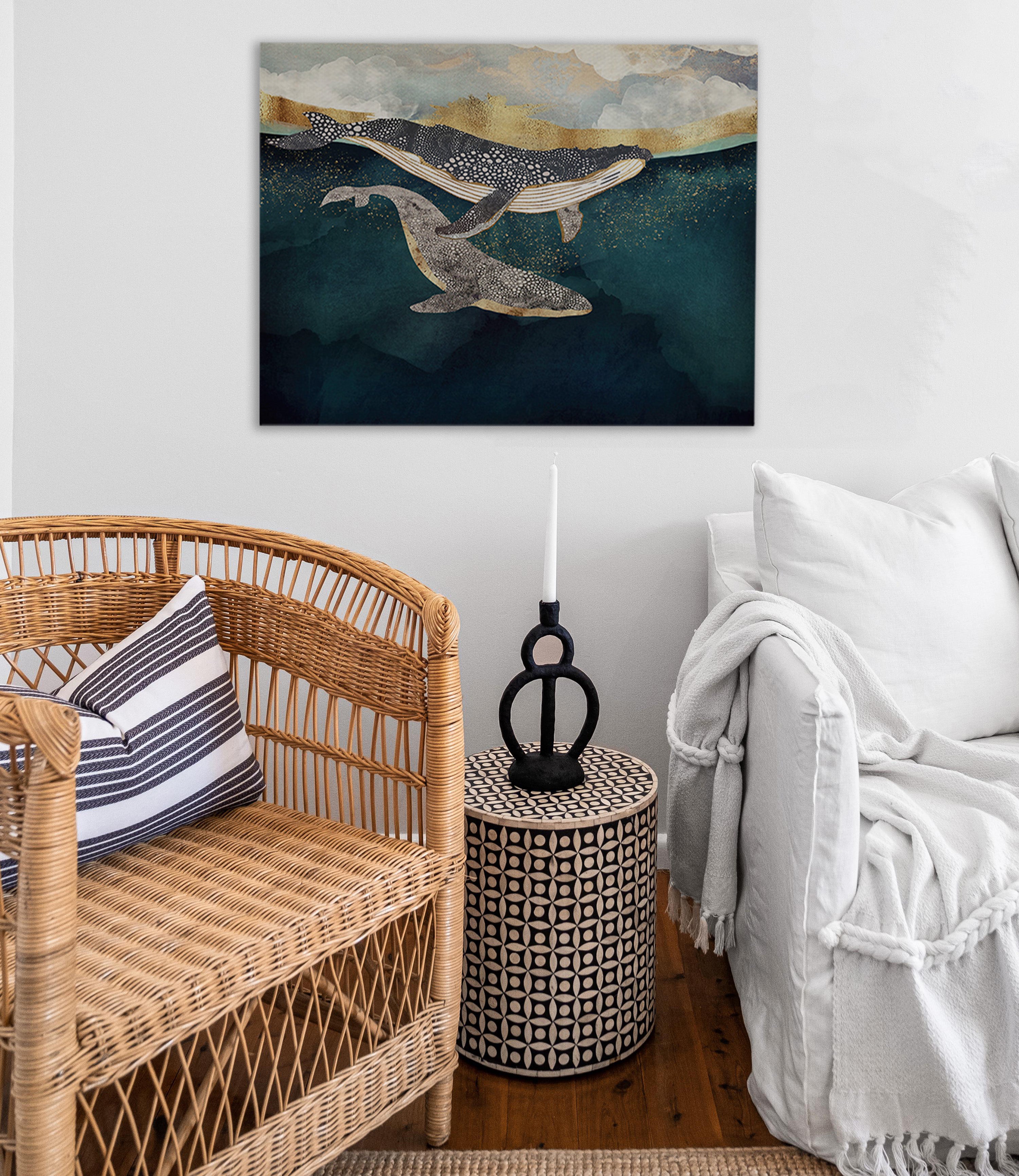 Whales in Motion Canvas Print