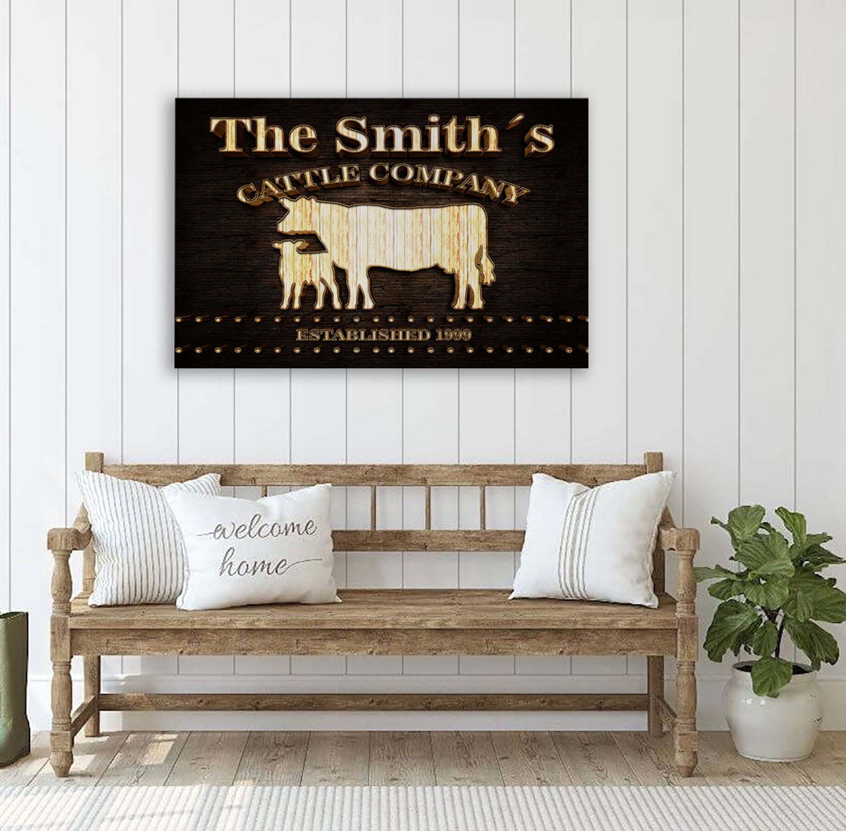 Wood Sign Canvas Art