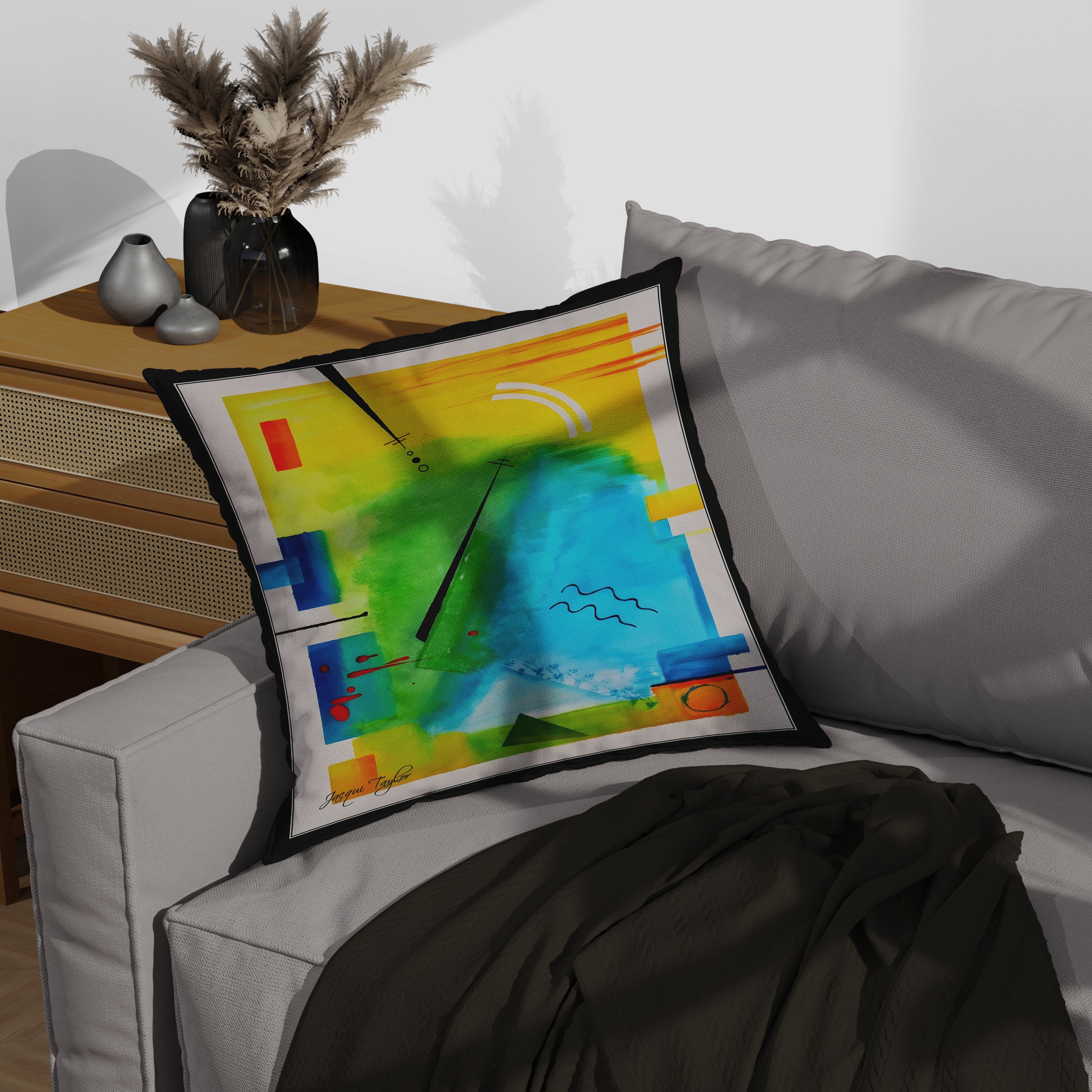 Zeitgeist Throw Pillow