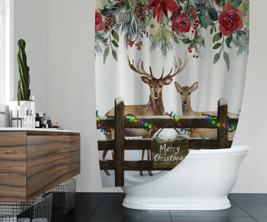 Reindeers Shower Curtain