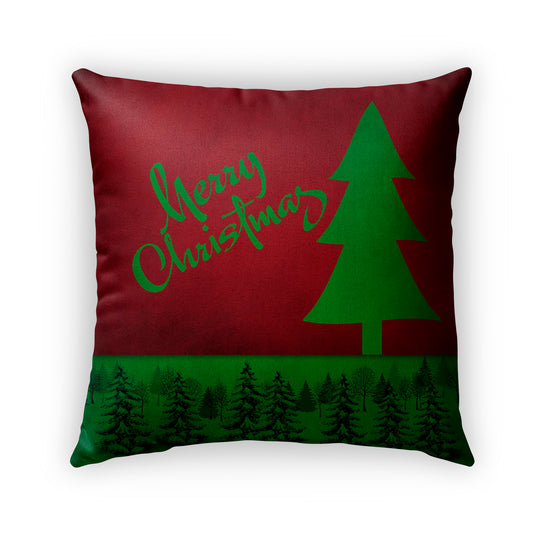 Green Red Xmas Pillow