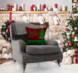 Green Red Xmas Pillow