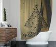 Samanta Khaki Shower Curtain