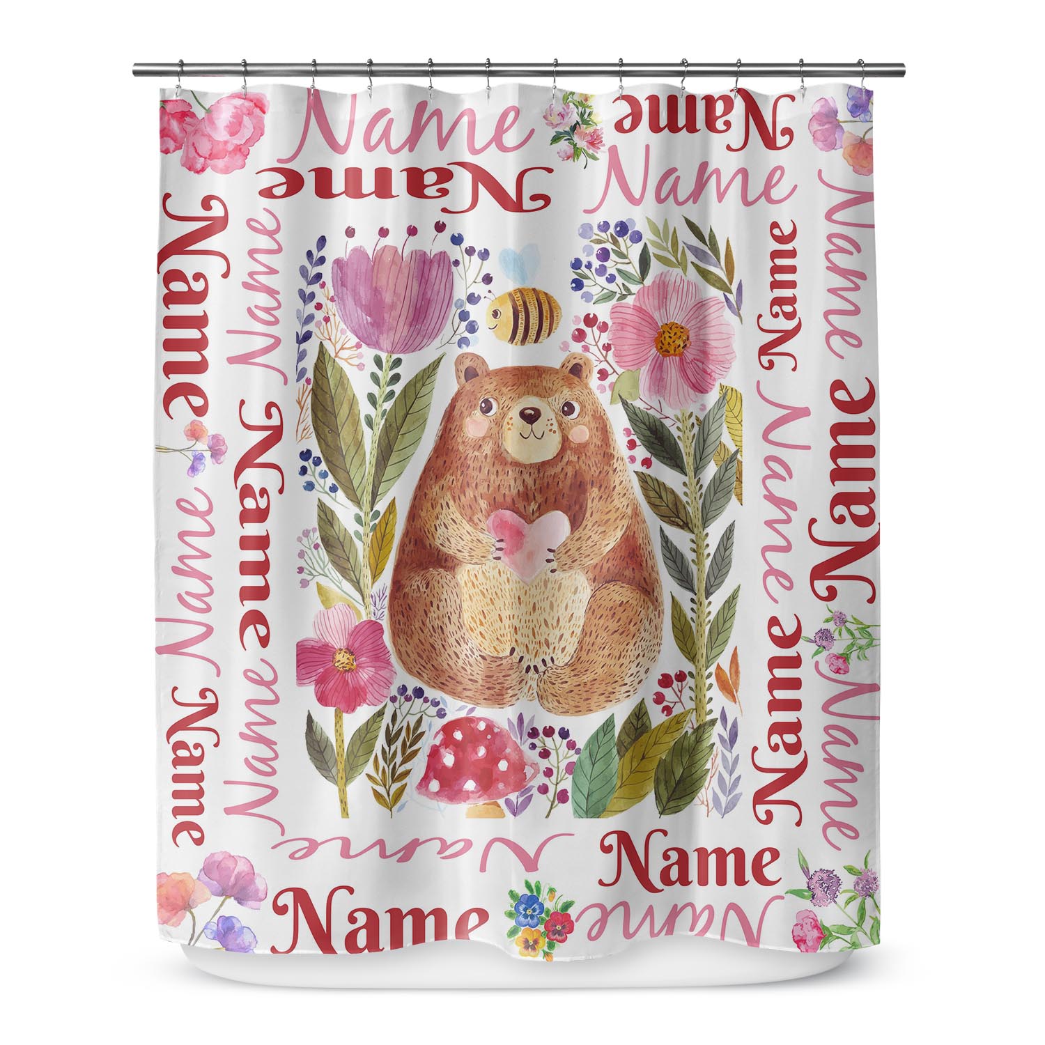 Bear Girls Shower Curtain