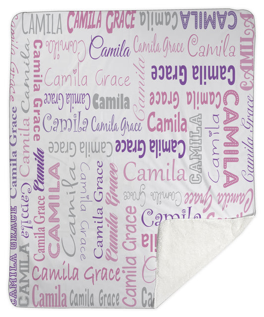 Camila 1 Sherpa Blanket