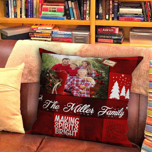 Christmas Red Plaid Pillows