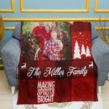 Christmas Red Plaid Blankets