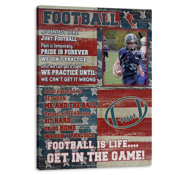 Football Flag Canvas Art