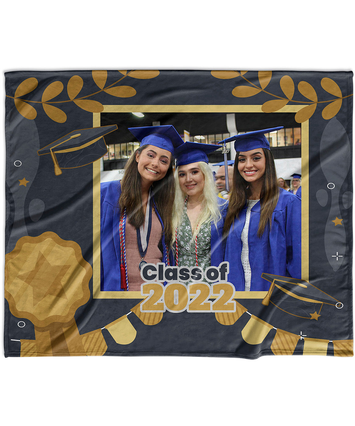 Graduation Olive Velvet Blanket